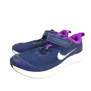 Nike Star Runner 3 Girls Navy Purple Sneaker Running Shoes